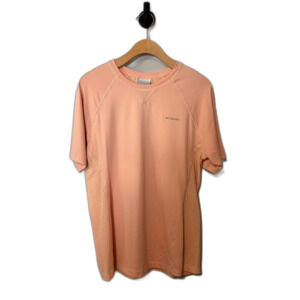 Columbia Omni-Wick Light Pink Short Sleeve Athletic Shirt Women’s Large